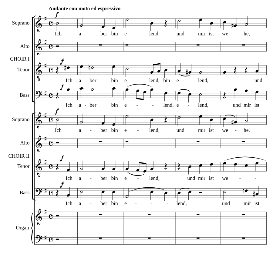 Ich aber bin elend, Op. 110, No. 1