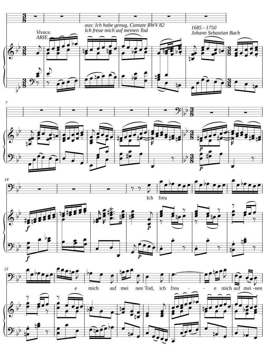 Ich habe genug, BWV 82