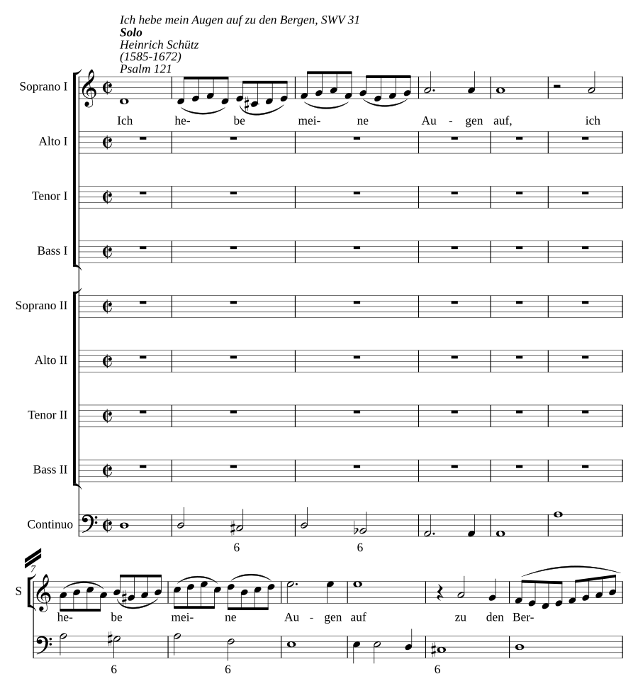 Ich hebe meine Augen auf (Psalm 121), SWV 31