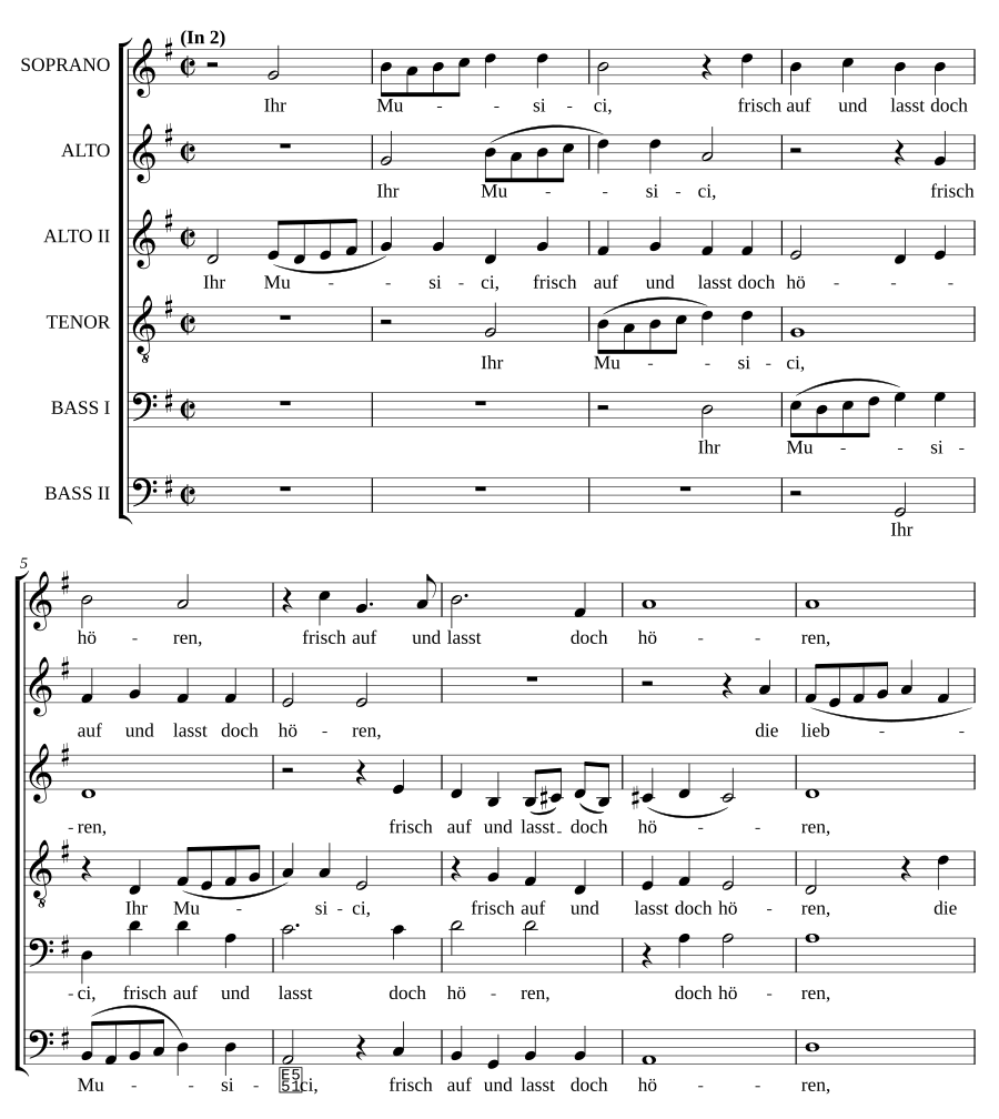 Ihr Musici, frisch auf