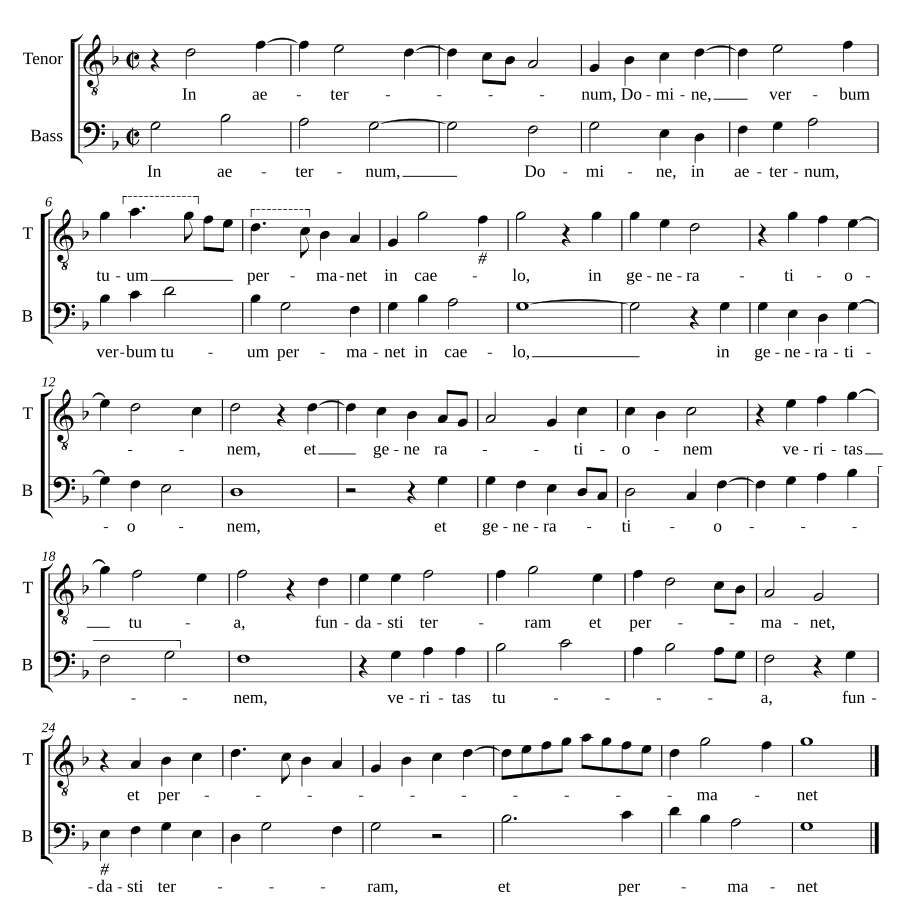 In aeternum Domine