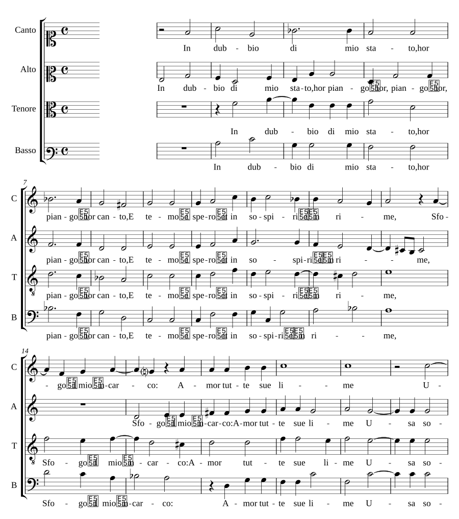 In dubbio di mio stato (2nd version)