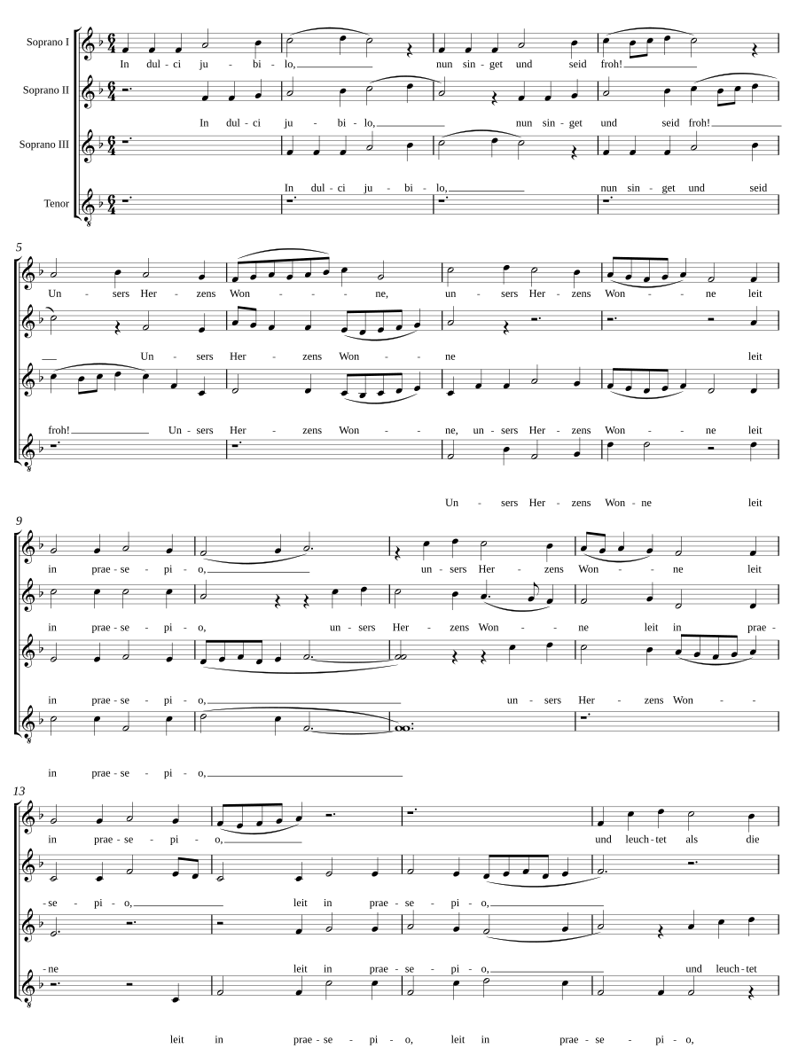 In dulci jubilo III