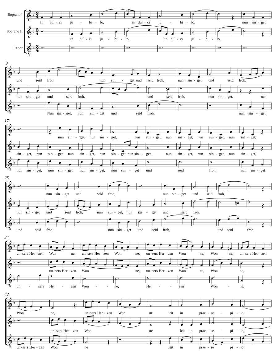 In dulci jubilo IV