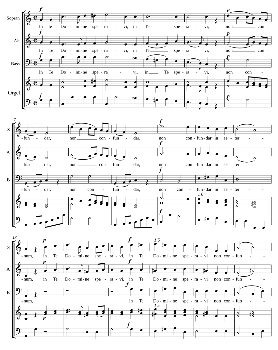 In te Domine speravi, Op. 296, No. 2