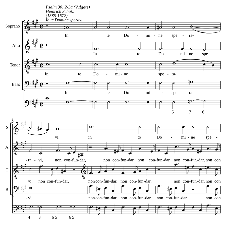 In te Domine speravi, SWV 66