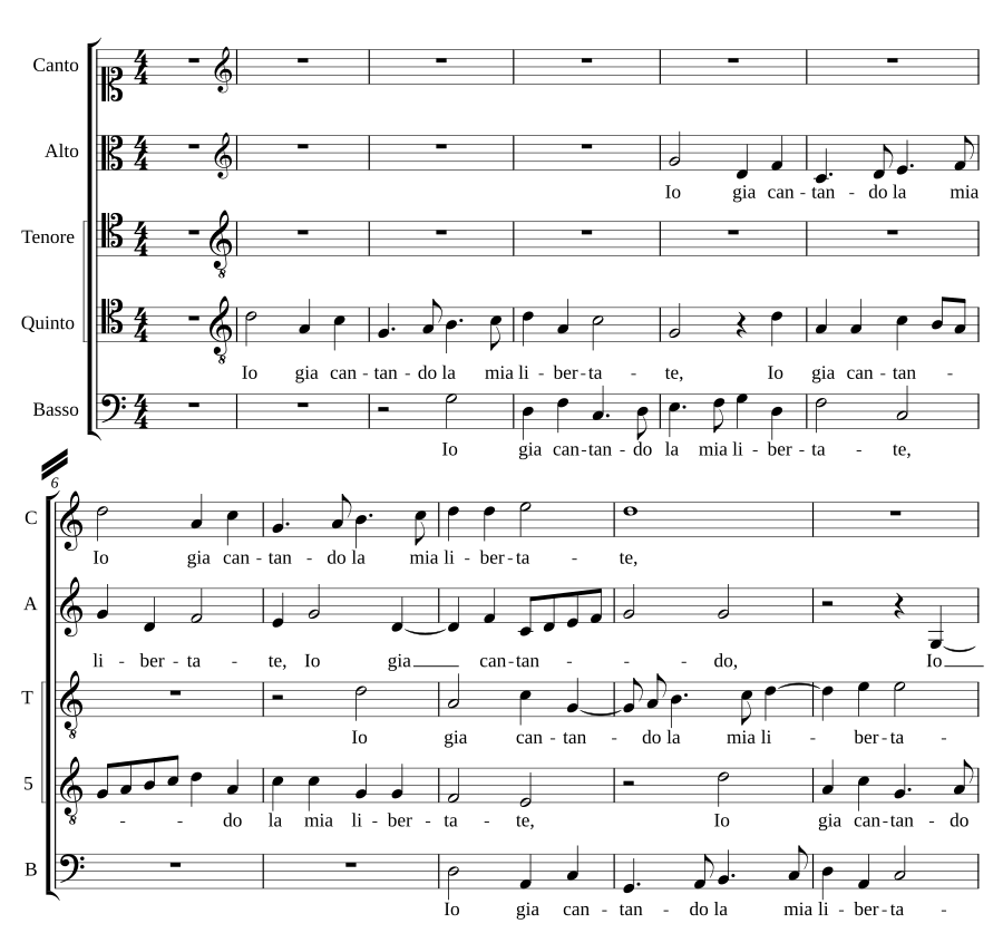 Io gia cantando