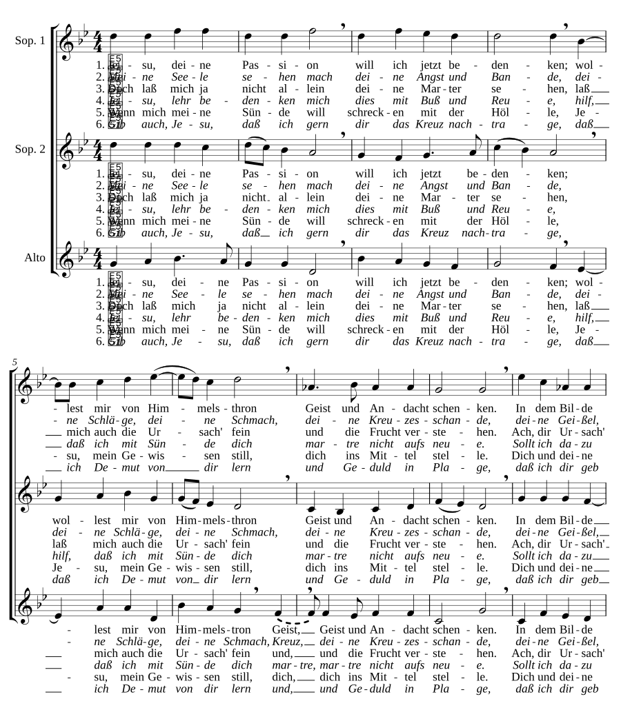 Jesu, deine Passion