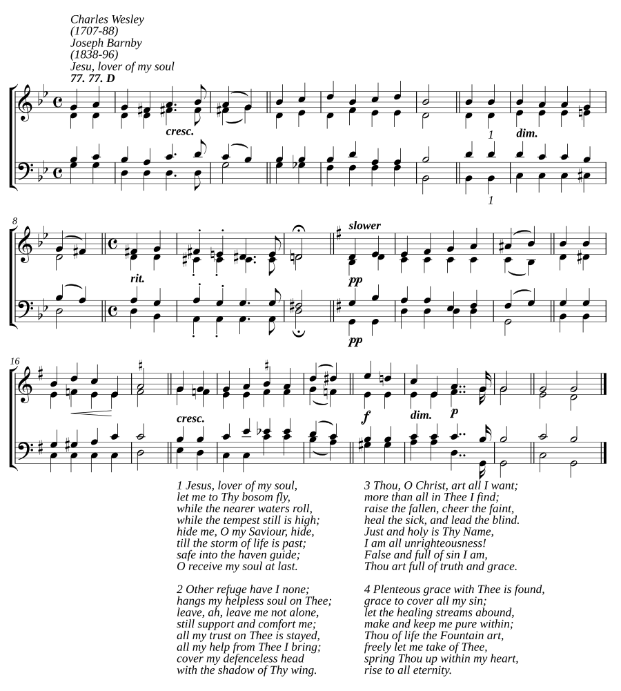 Jesu, lover of my soul