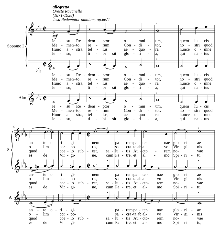 Jesu Redemptor omnium, op. 66/4