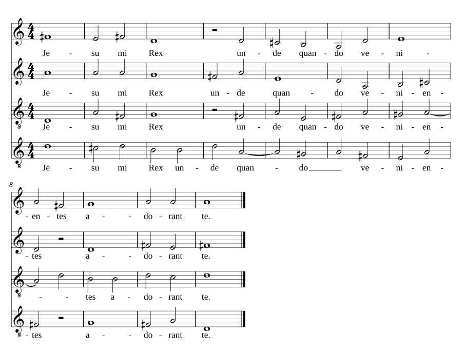 Jesu mi Rex - canon