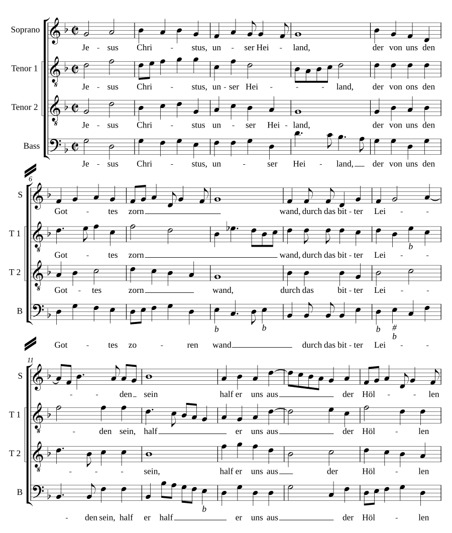Jesus Christus, unser Heiland, der von uns