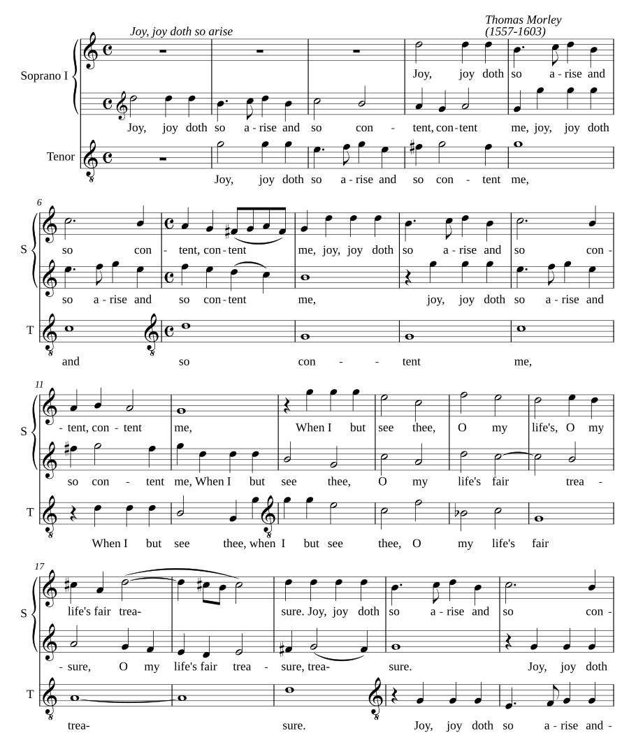 Joy, joy doth so arise