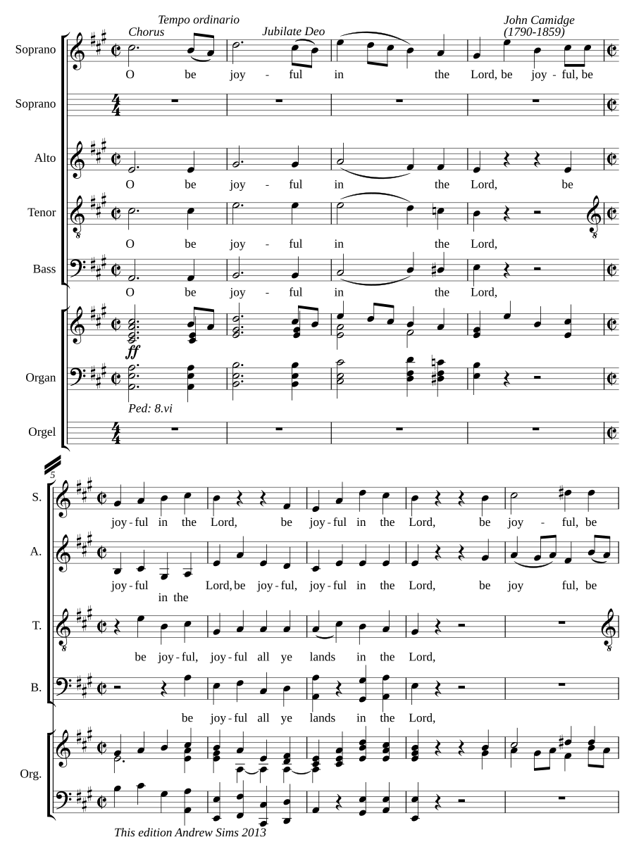 Jubilate Deo