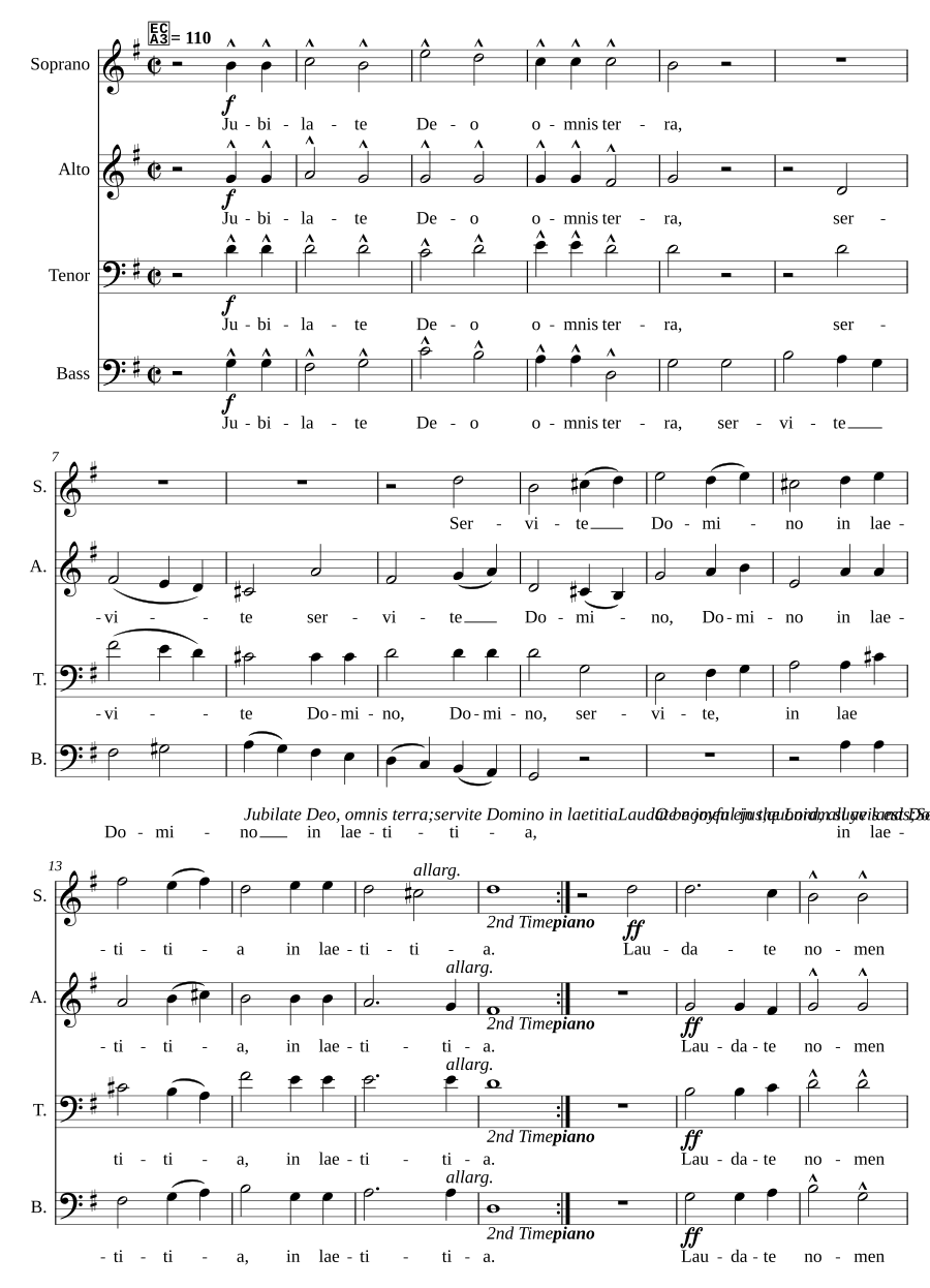 Jubilate Deo