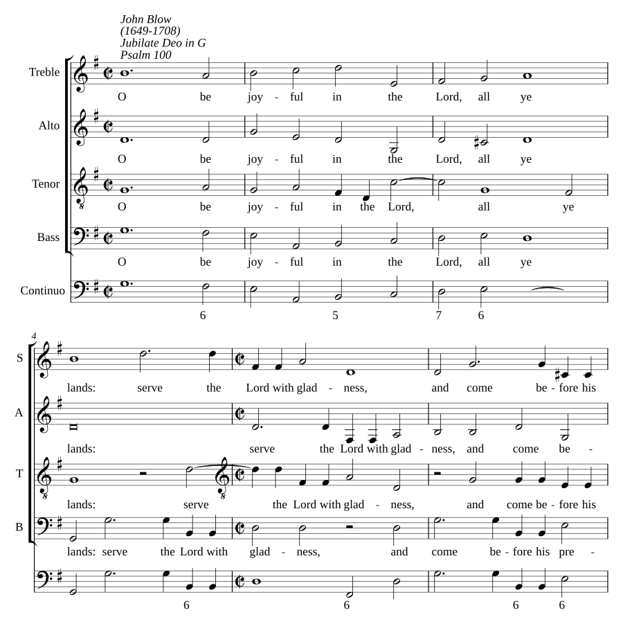 Jubilate Deo in G