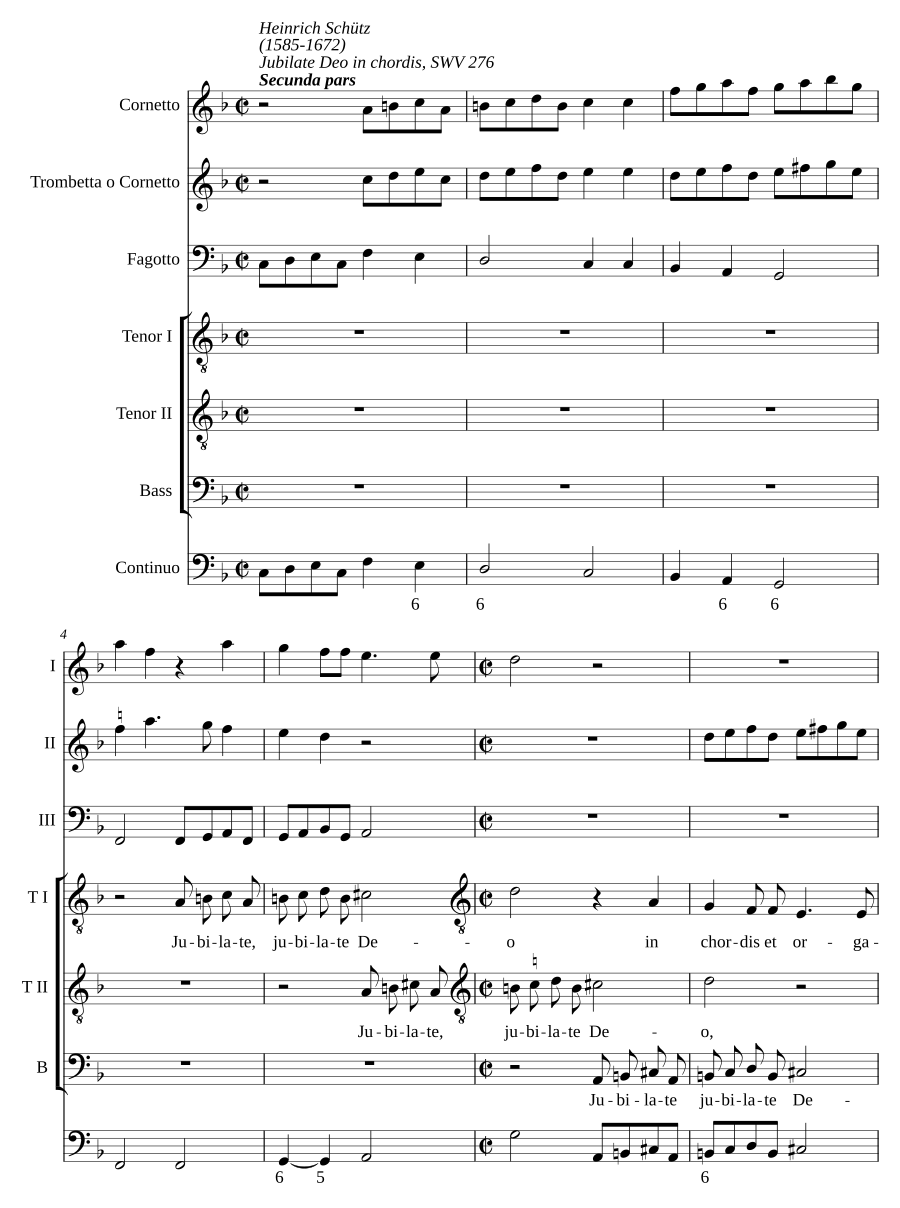 Jubilate Deo in chordis, SWV 276