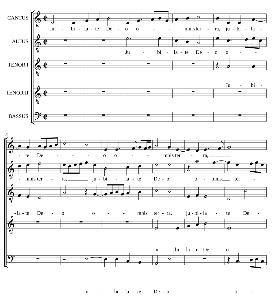 Jubilate Deo omnis terra