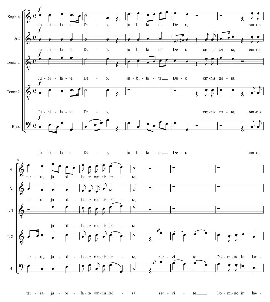 Jubilate Deo omnis terra