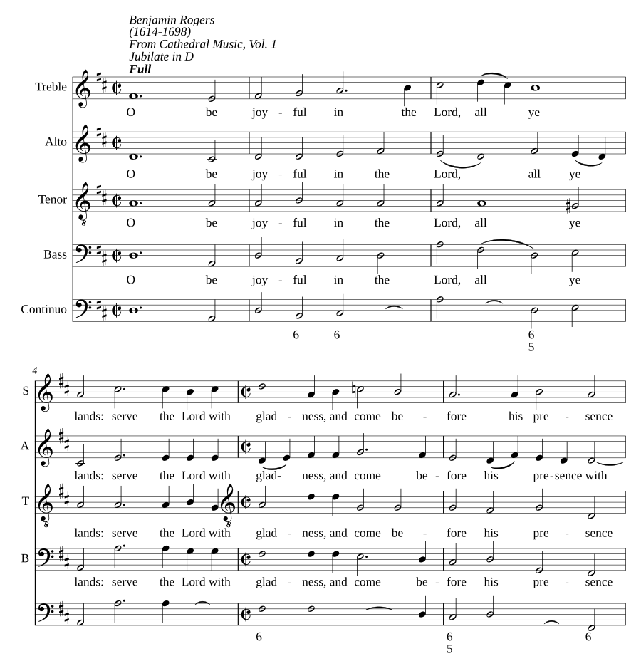 Jubilate in D