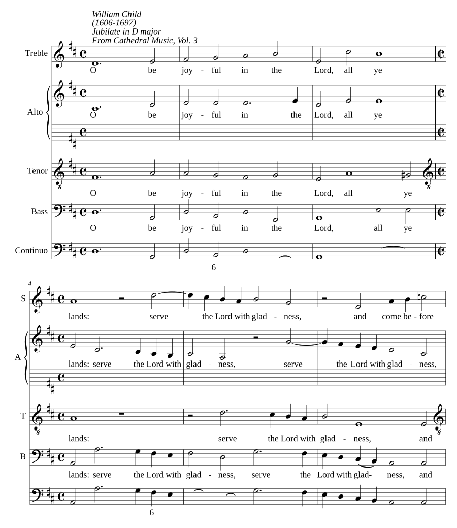 Jubilate in D major