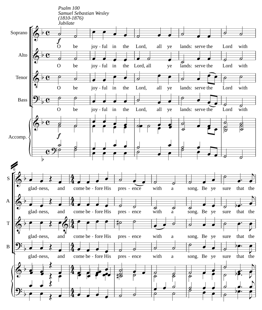 Jubilate in F