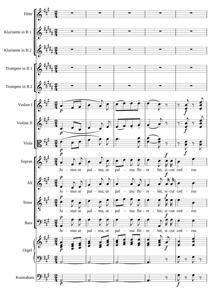 Justus ut palma (Offertorium)