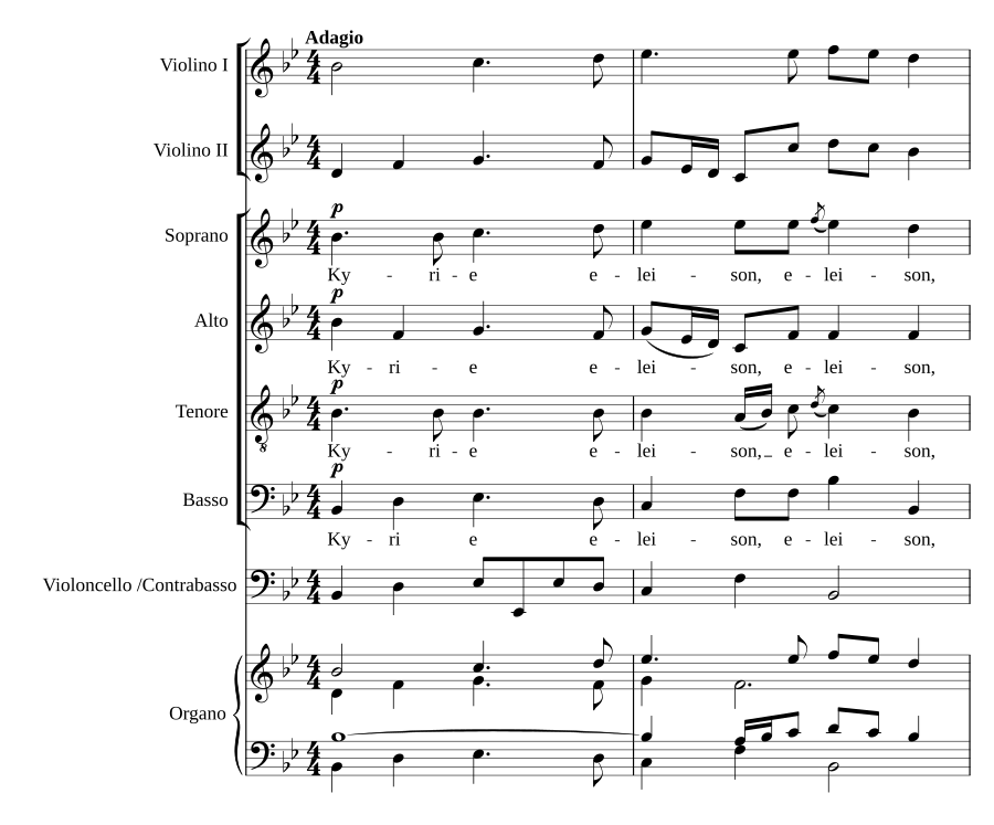 Kleine Orgelmesse (Mass no. 7 in B-flat Major)