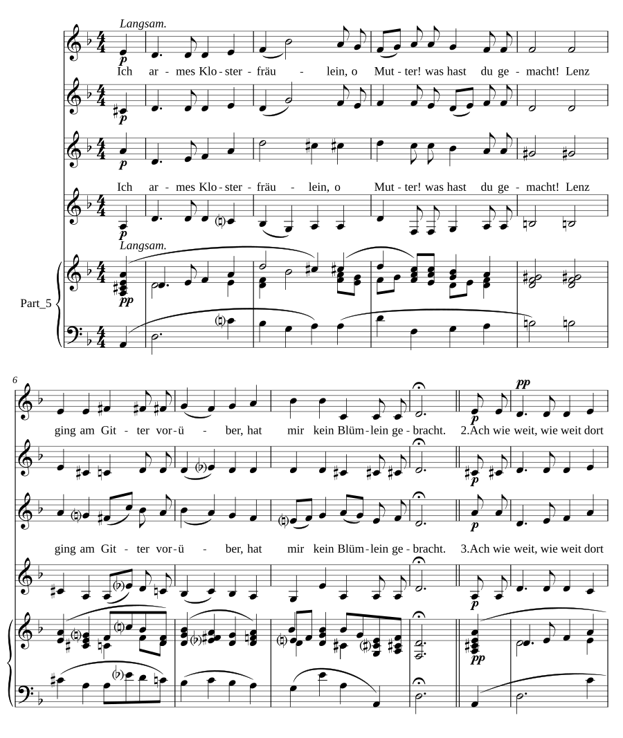 Klosterfräulein op. 69, 3