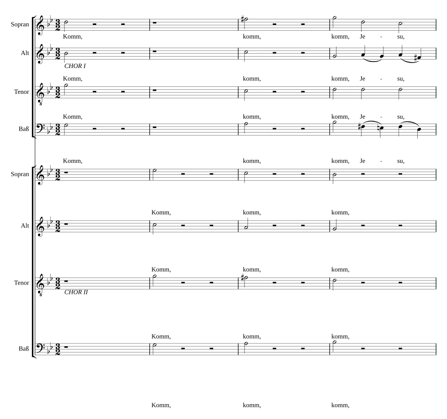 Komm, Jesu, komm, BWV 229