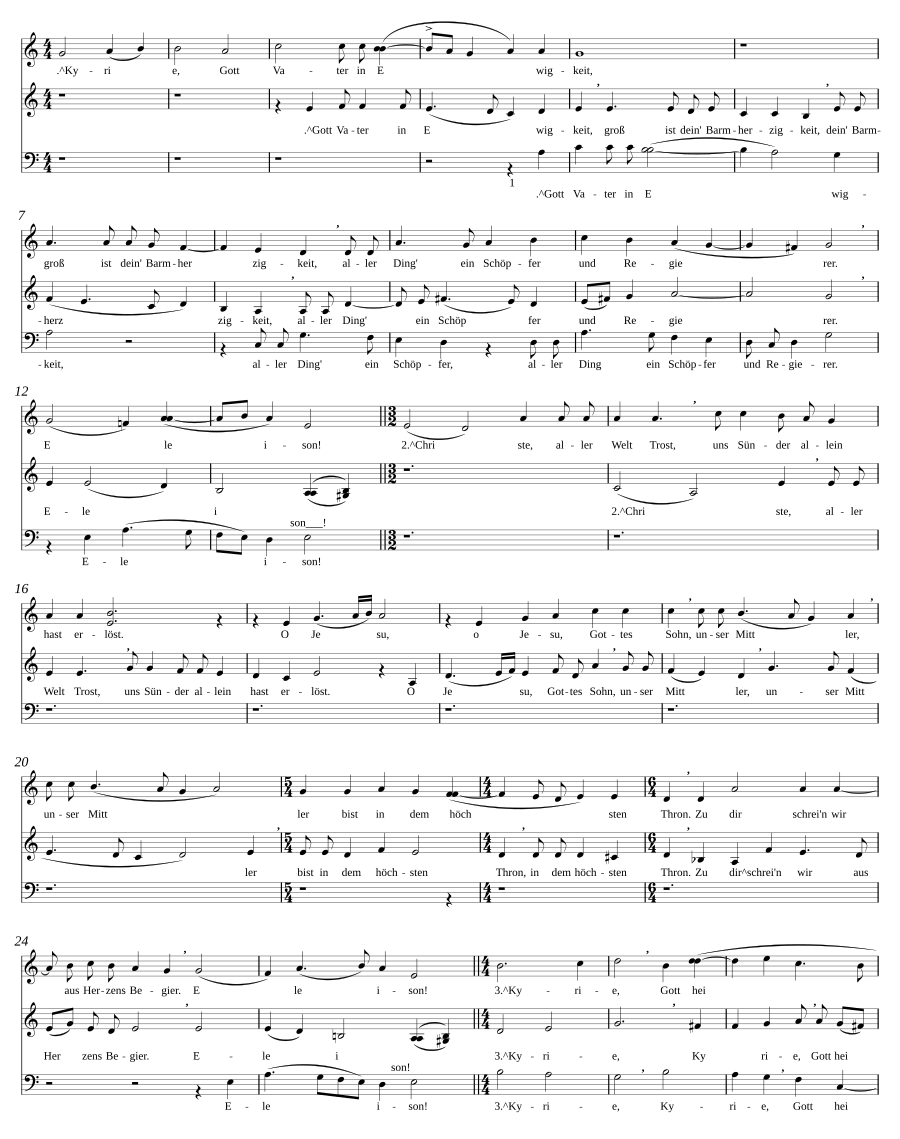 Kyrie, Gott Vater in Ewigkeit