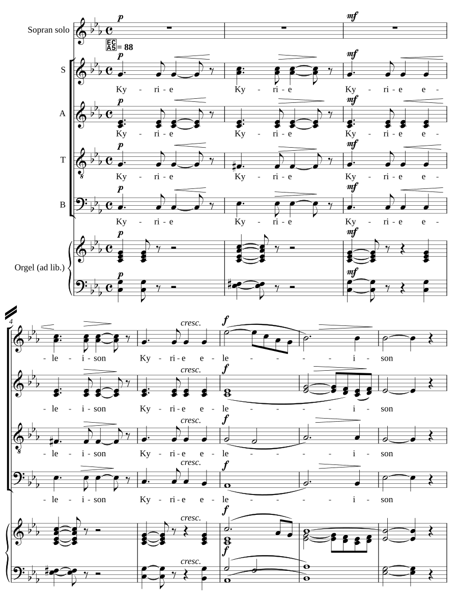 Kyrie (No. 1 from 'Andliga sånger')
