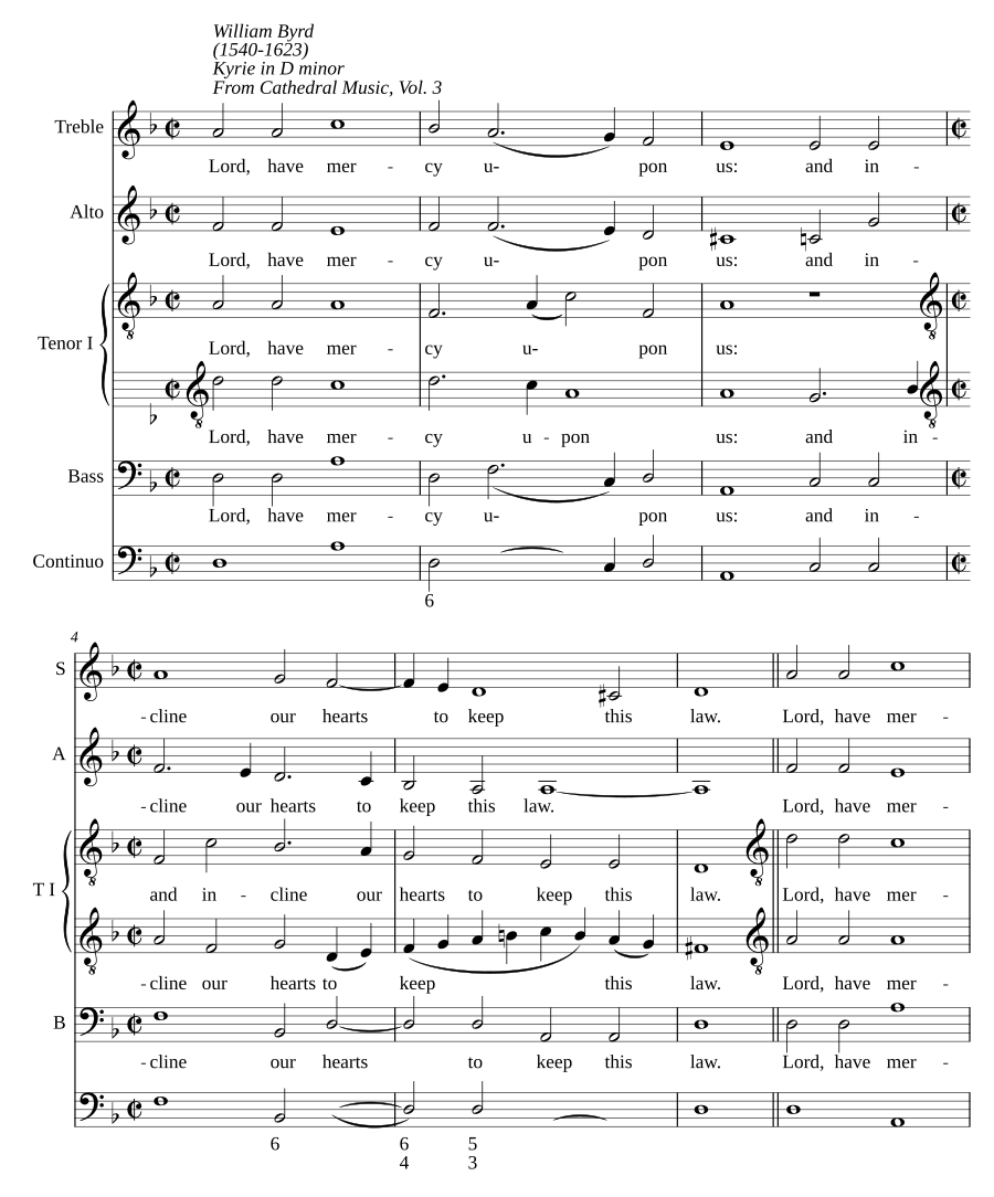 Kyrie in D minor