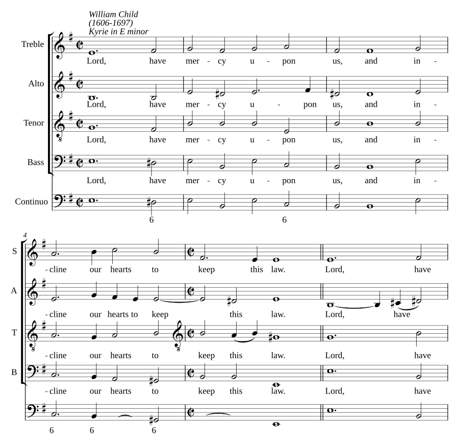 Kyrie in E minor