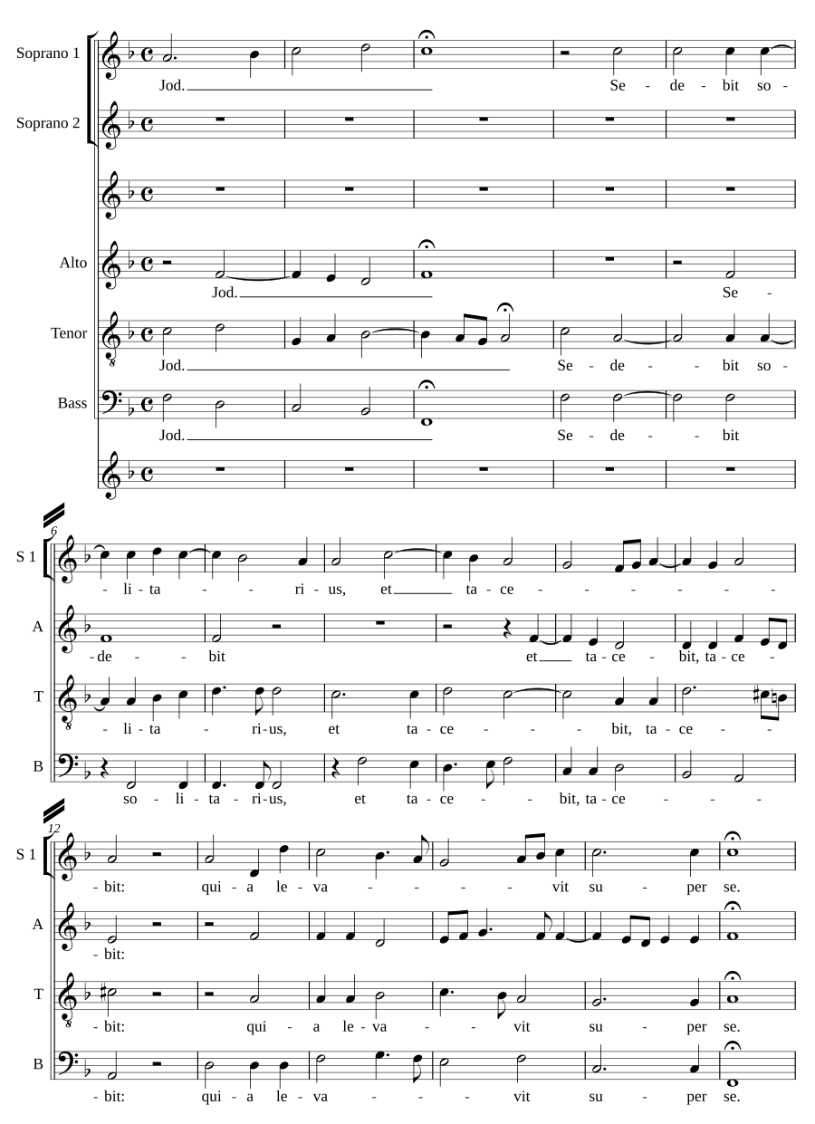 Lamentatio Jeremiae - Sabbato Sancto - Jod