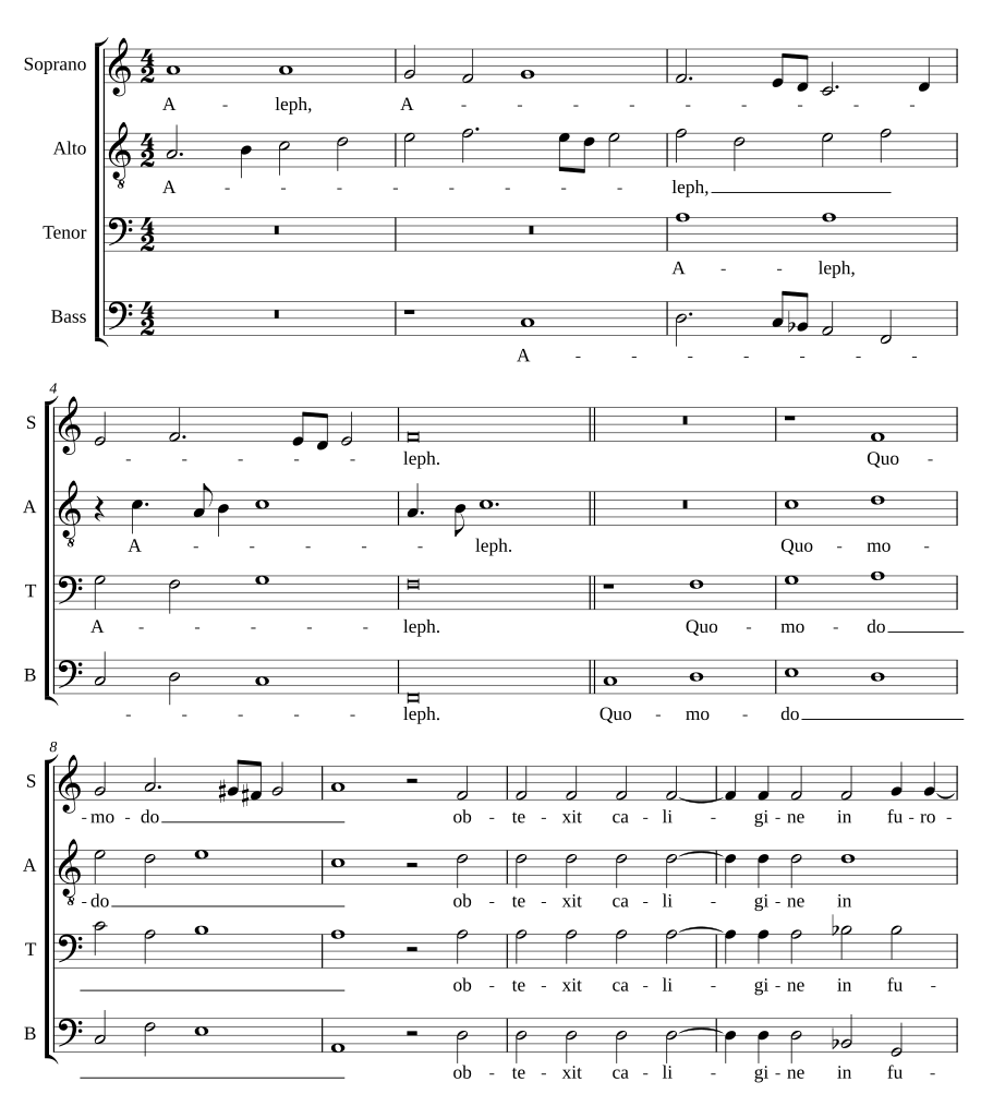 Lamentations 4 voices