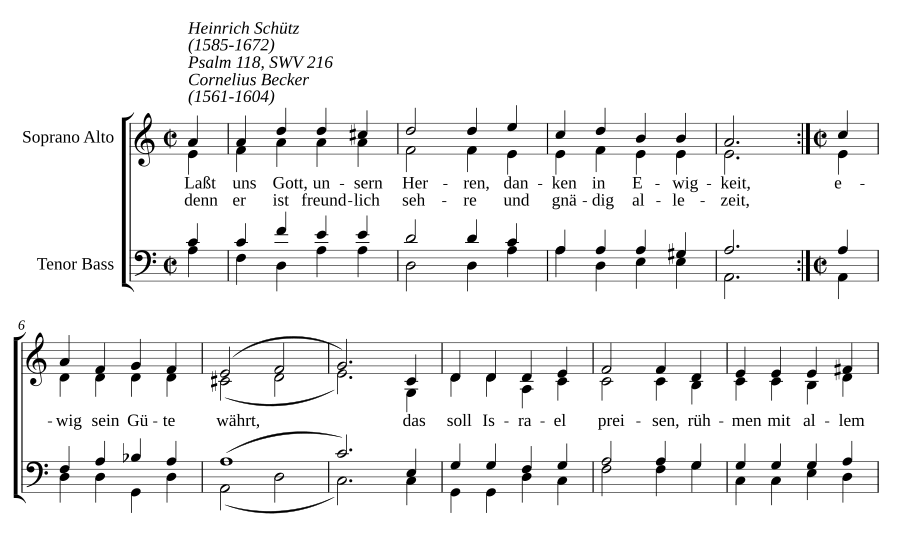 Lasst uns Gott, unserm Herren, SWV 216