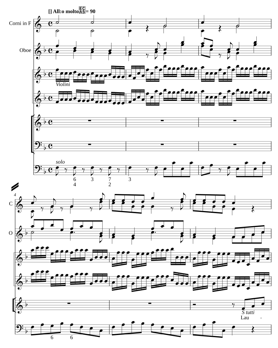 Laudate Dominum, MH 321-5