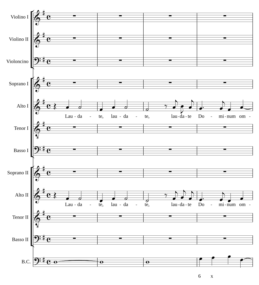 Laudate Dominum a 8