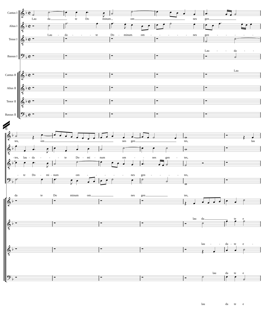 Laudate Dominum a 8