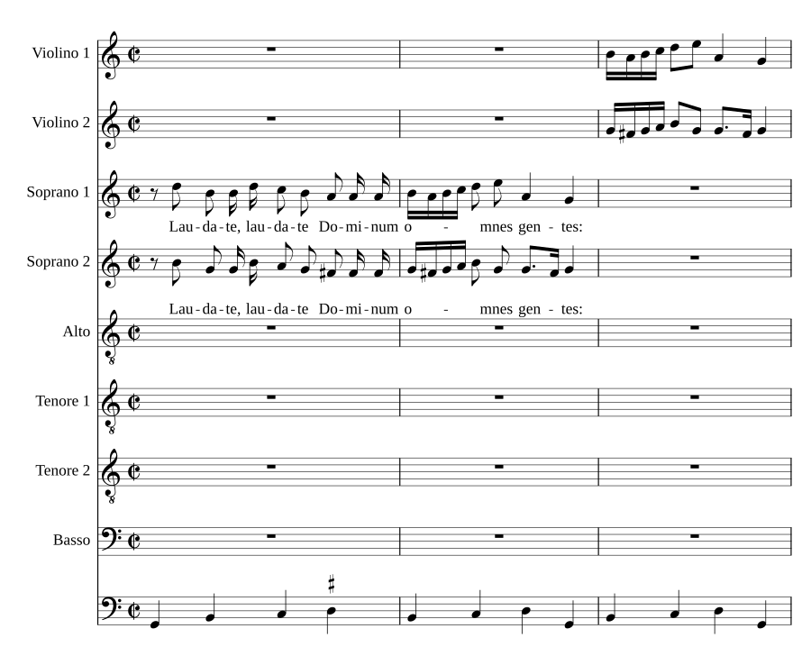 Laudate Dominum omnes gentes, SV 272