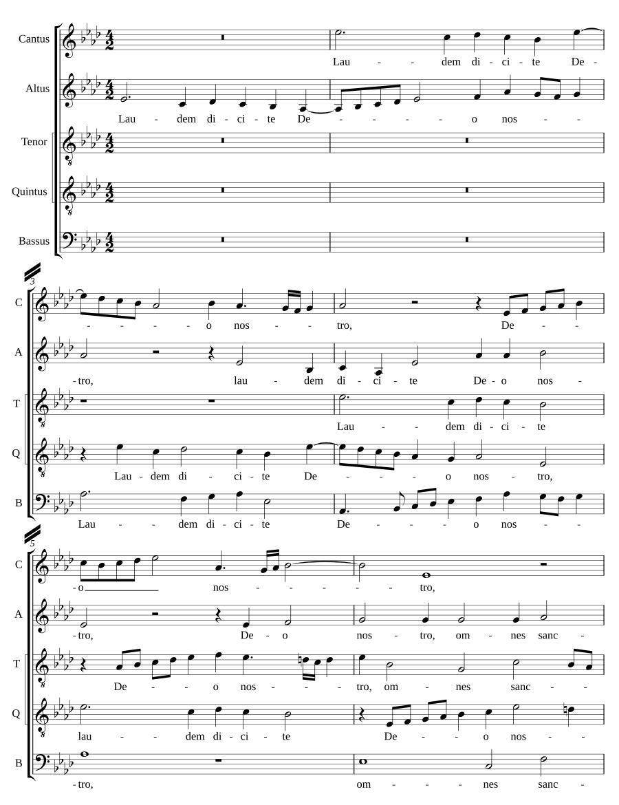 Laudem dicite Deo nostro