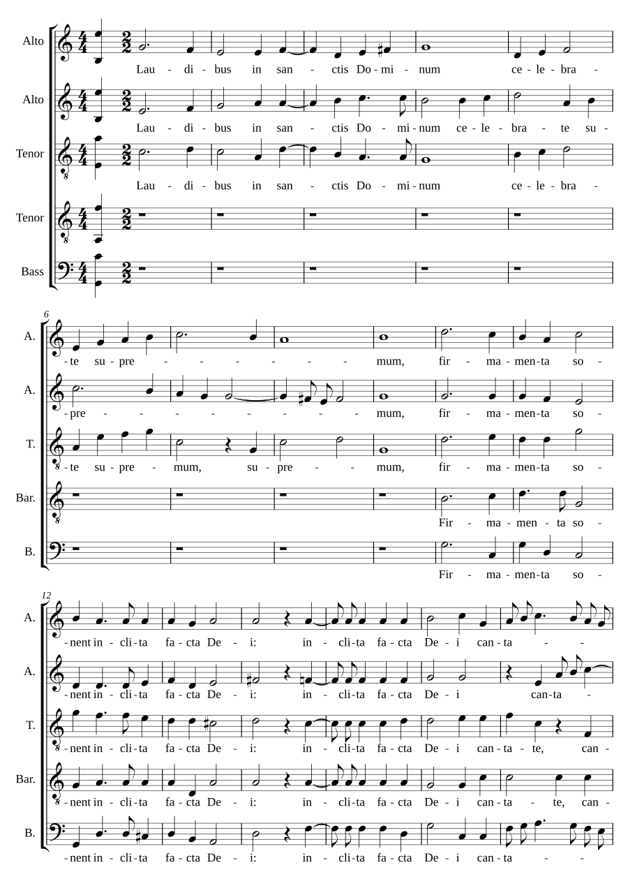 Laudibus in sanctis - Magnificum Domini - Hunc arguta