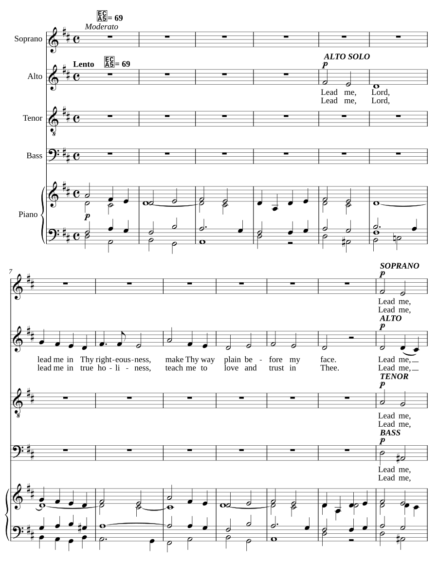 Lead me, Lord