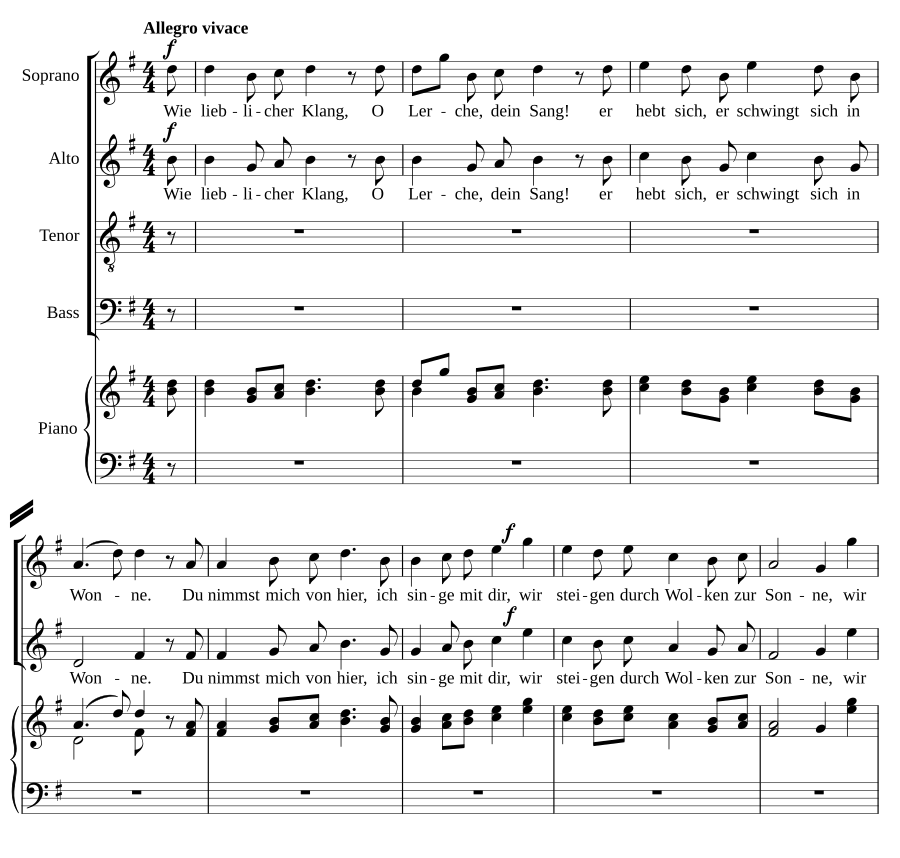 Lerchengesang, Op. 48, No. 4
