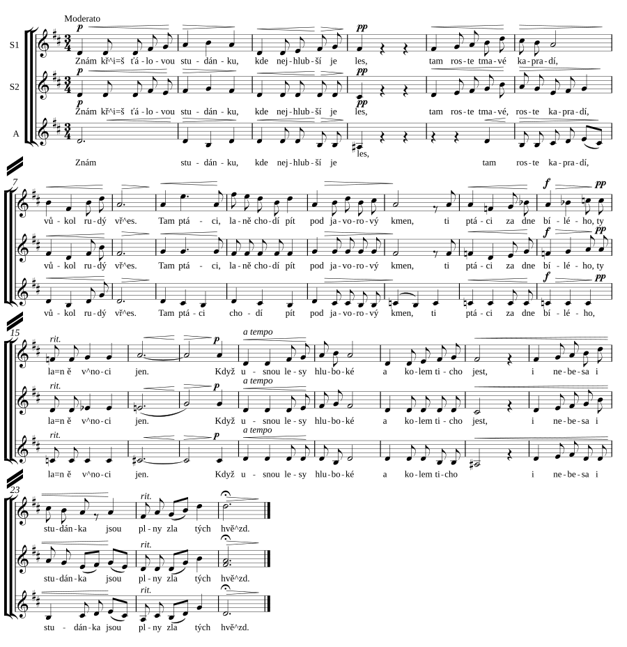 Lesní studánka, op. 89