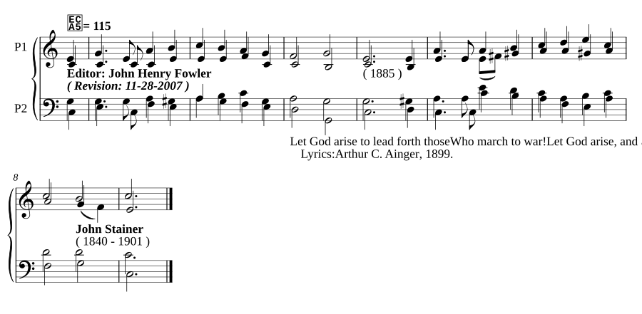 Let God arise to lead forth those