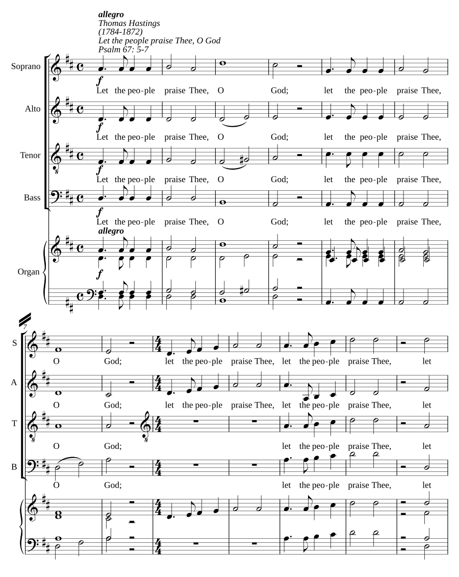 Let the people praise Thee, O God