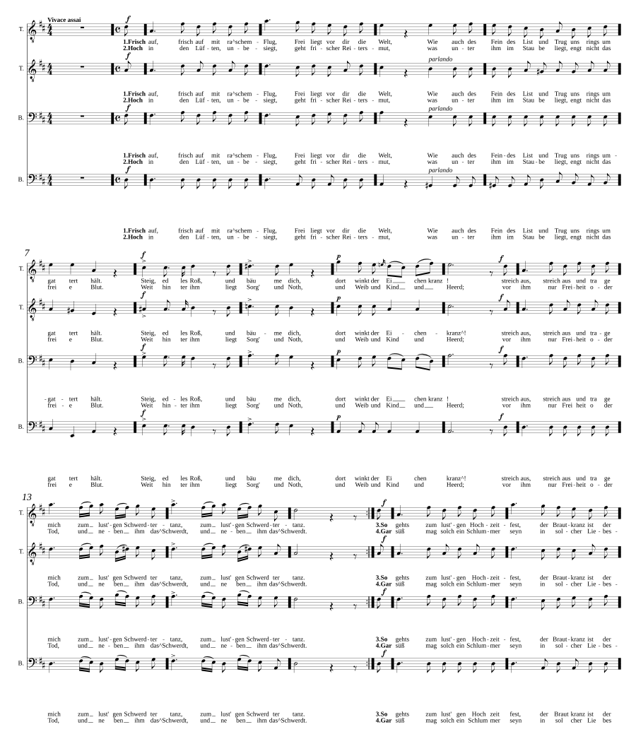 Leyer und Schwerdt, Op. 42