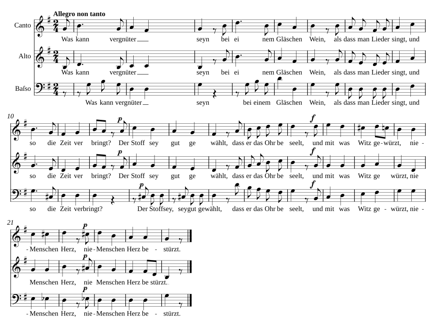 Lieder Vergnügen
